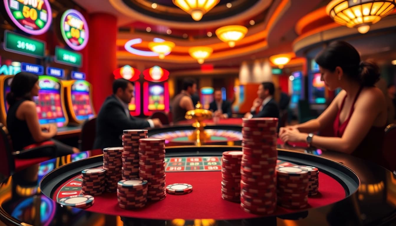Experience high-stakes excitement at https://hbbet5.art/ with vibrant roulette tables and luxury casino settings.