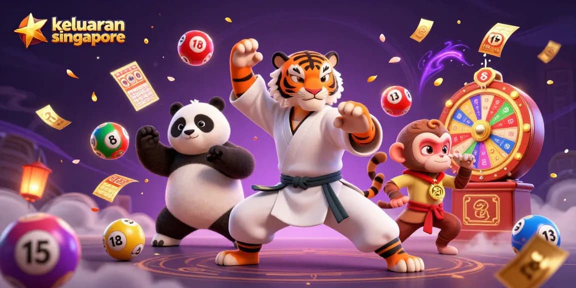 Engage in keluaran singapore with vibrant lottery visuals and 3D characters.