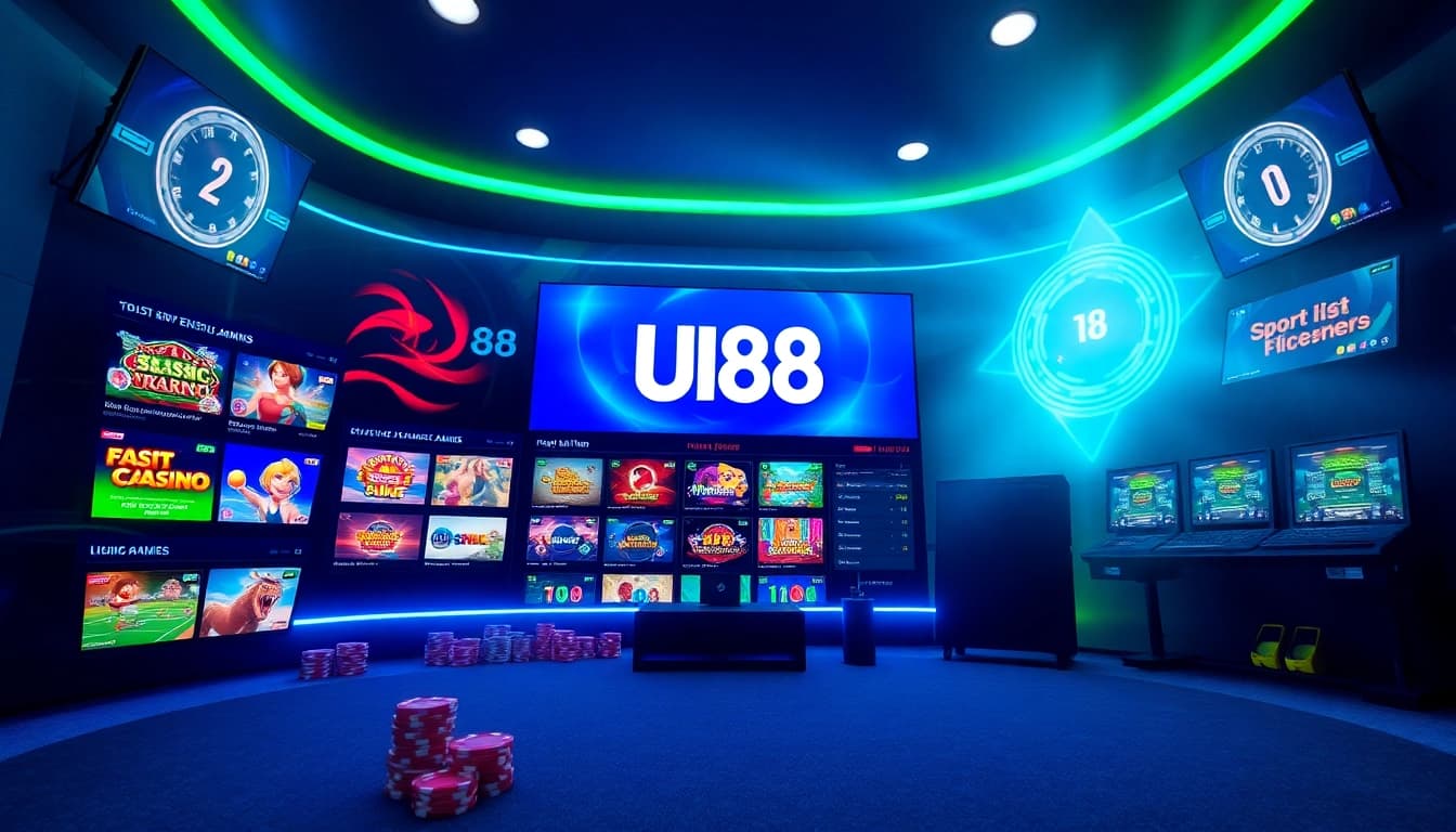UU88 online gaming platform showcasing diverse betting options for sports, casino, and more.