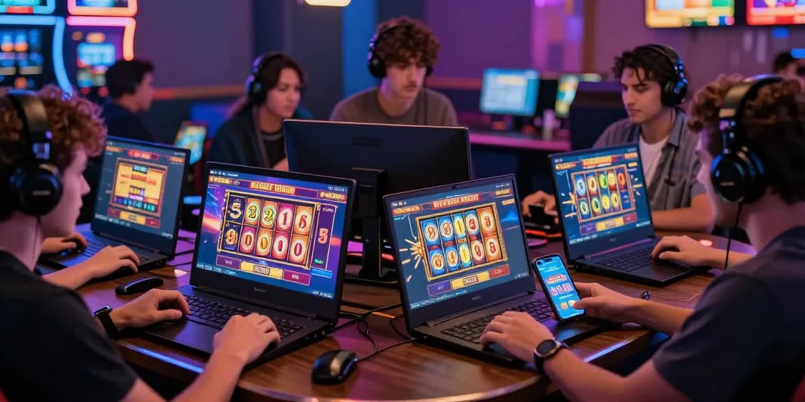 Engaged players enjoying cika4d slot games in a modern virtual casino environment.
