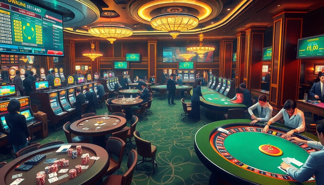 Experience the thrill of gaming at https://thabet1.net/, featuring vibrant tables, cards, and chips.