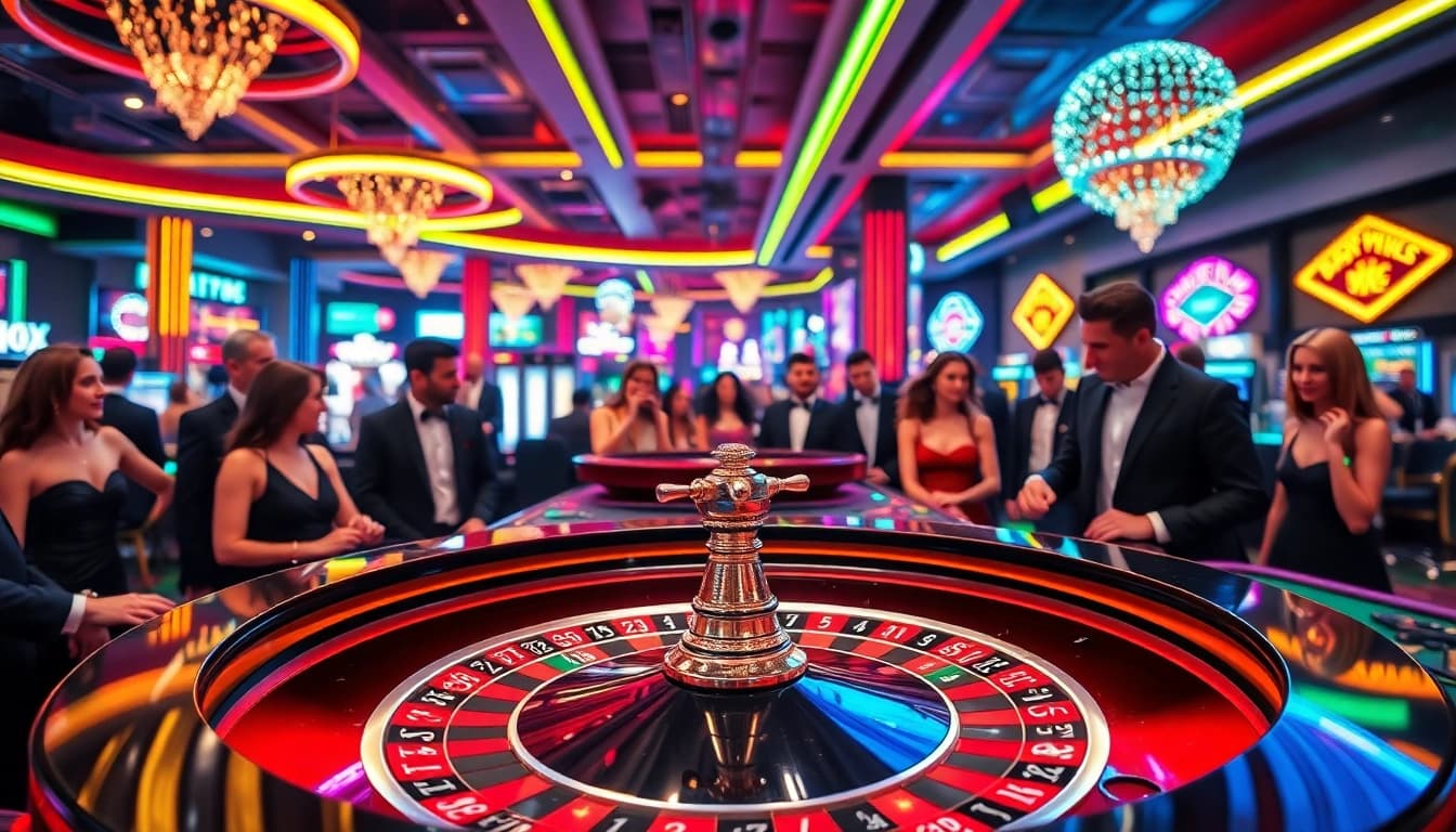 Experience the excitement of uu娛樂 with vibrant casino gameplay at a roulette table.