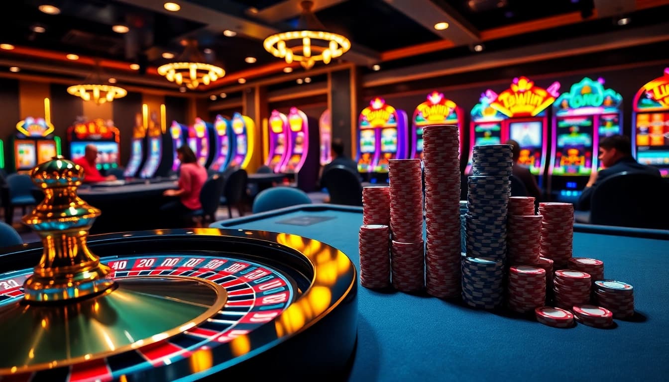 Players celebrate wins at 13Win's exciting online casino, showcasing vibrant games and luxury.