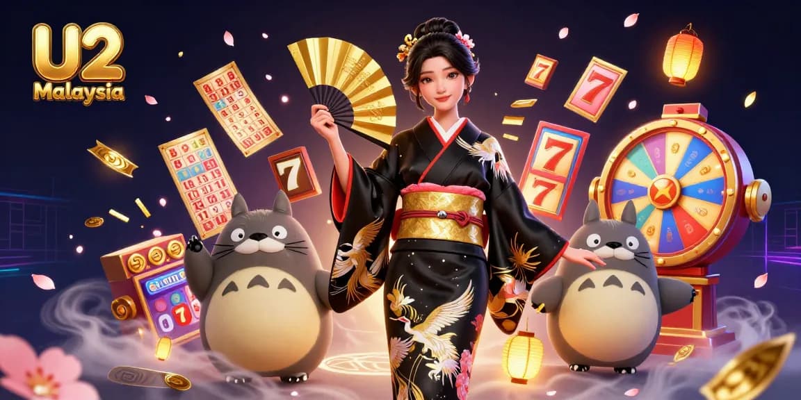 Play dynamic slot games at U2 Malaysia featuring vibrant elements and engaging characters.