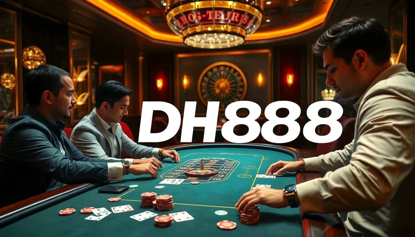 Experience thrilling gameplay at DH88 casino with exciting poker matches and luxurious atmosphere.