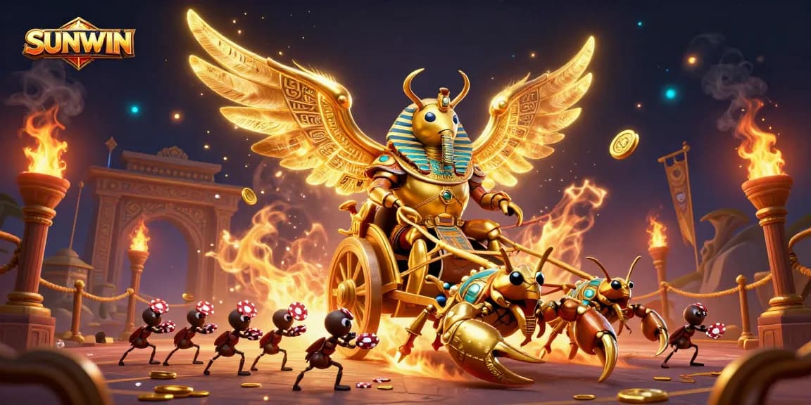 SUNWIN harnesses the power of luck with its dynamic gaming scene, featuring vibrant characters and rich gambling elements.