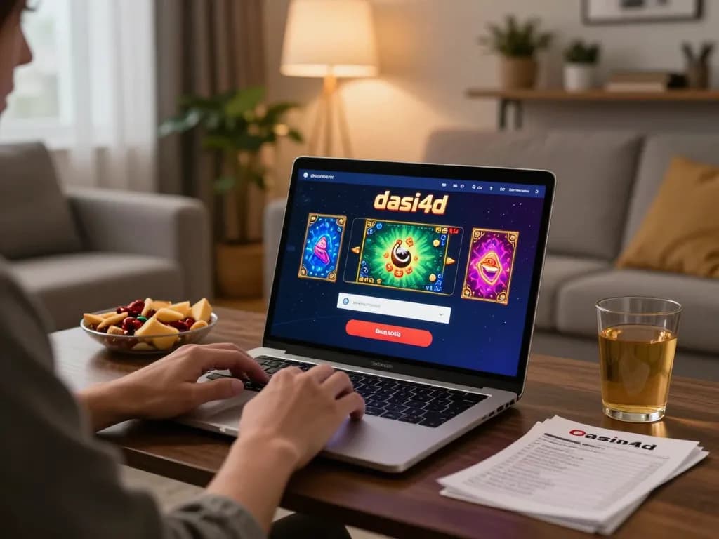 Layar login DASI4D ditampilkan saat pemain terlibat dalam permainan online dengan grafis yang hidup.