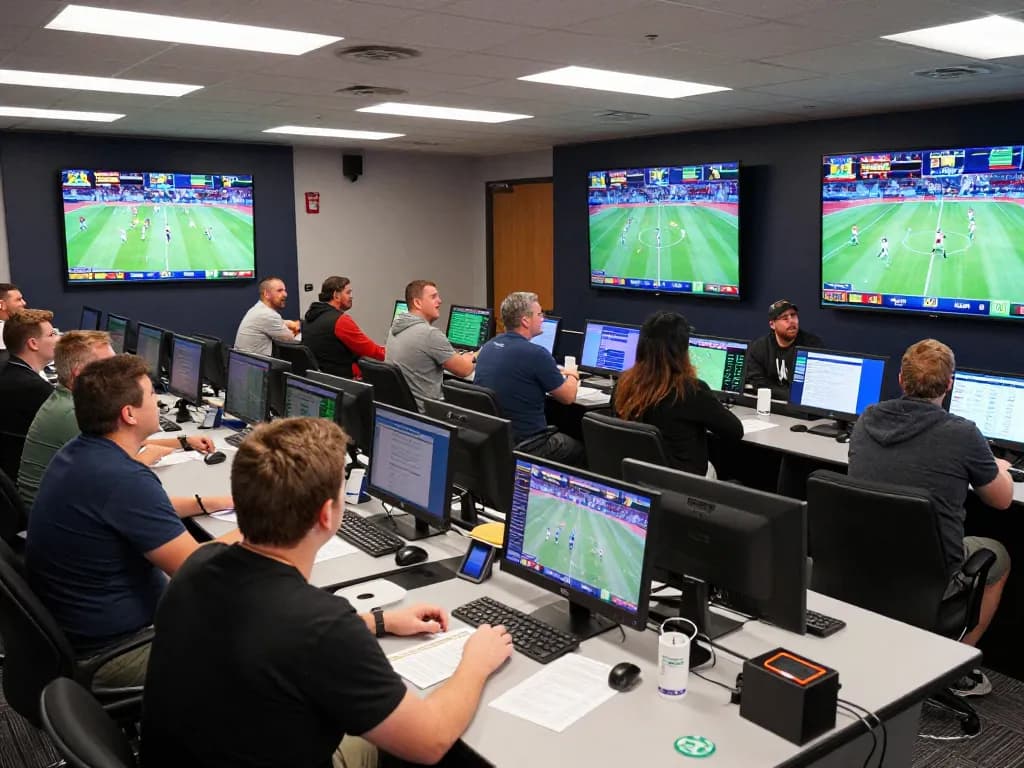 Fans celebrate winning bets at 100VIP sportsbook during live sports events