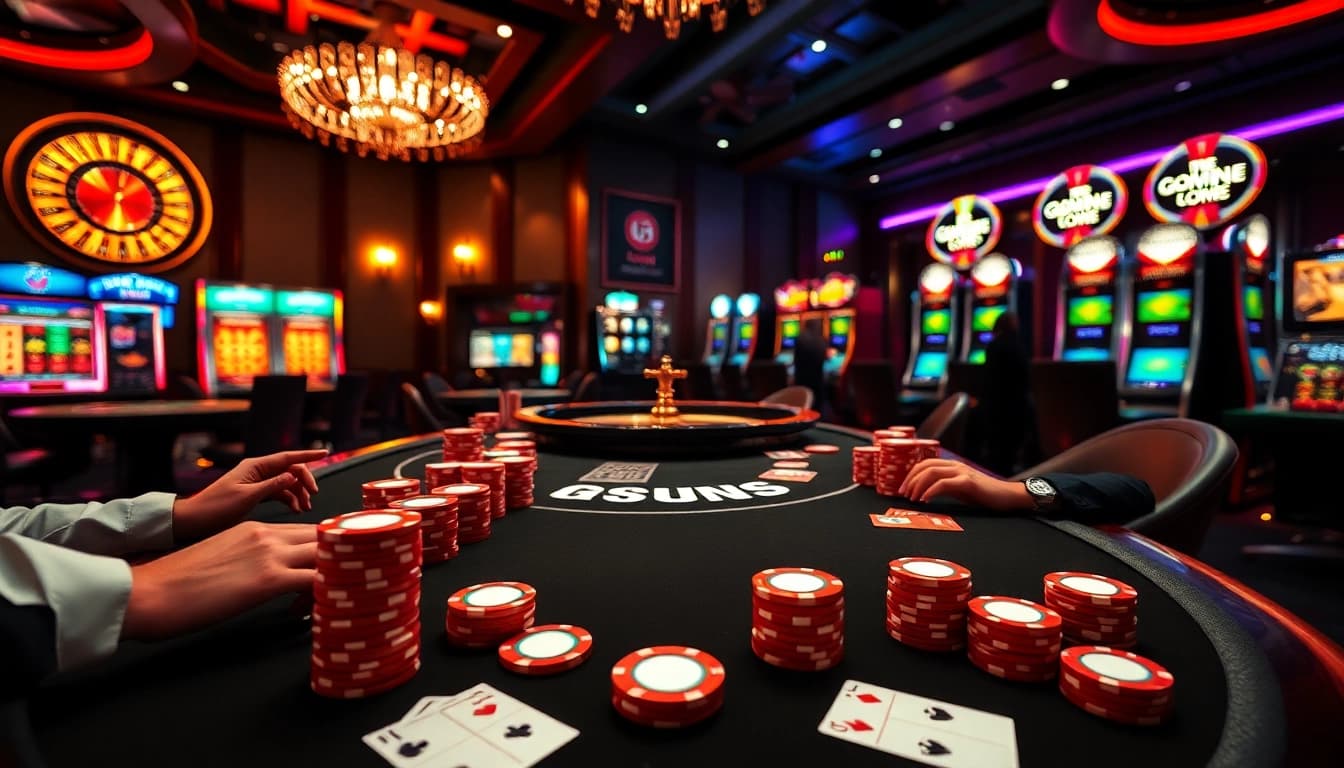 Experience the thrill of high-stakes gambling at GK88LIVE.IT.COM with professional dealers and vibrant casino tables.