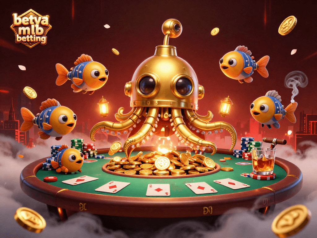 Engage in high-stakes action with Betya MLB betting, featuring a dynamic casino scene.