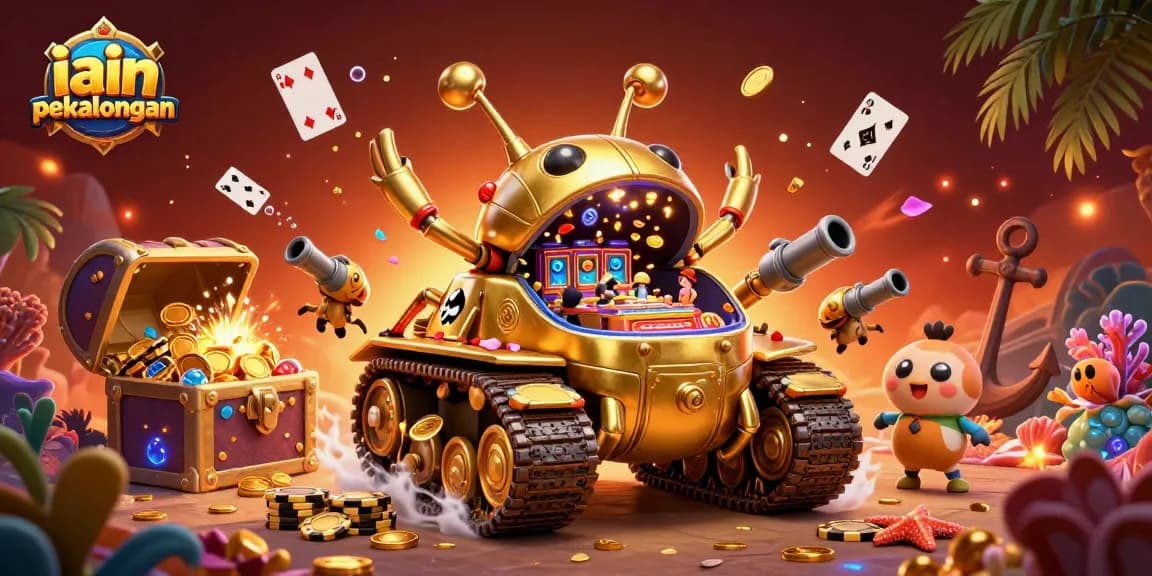 Experience the thrilling iain pekalongan casino atmosphere with a vibrant and colorful underwater scene.