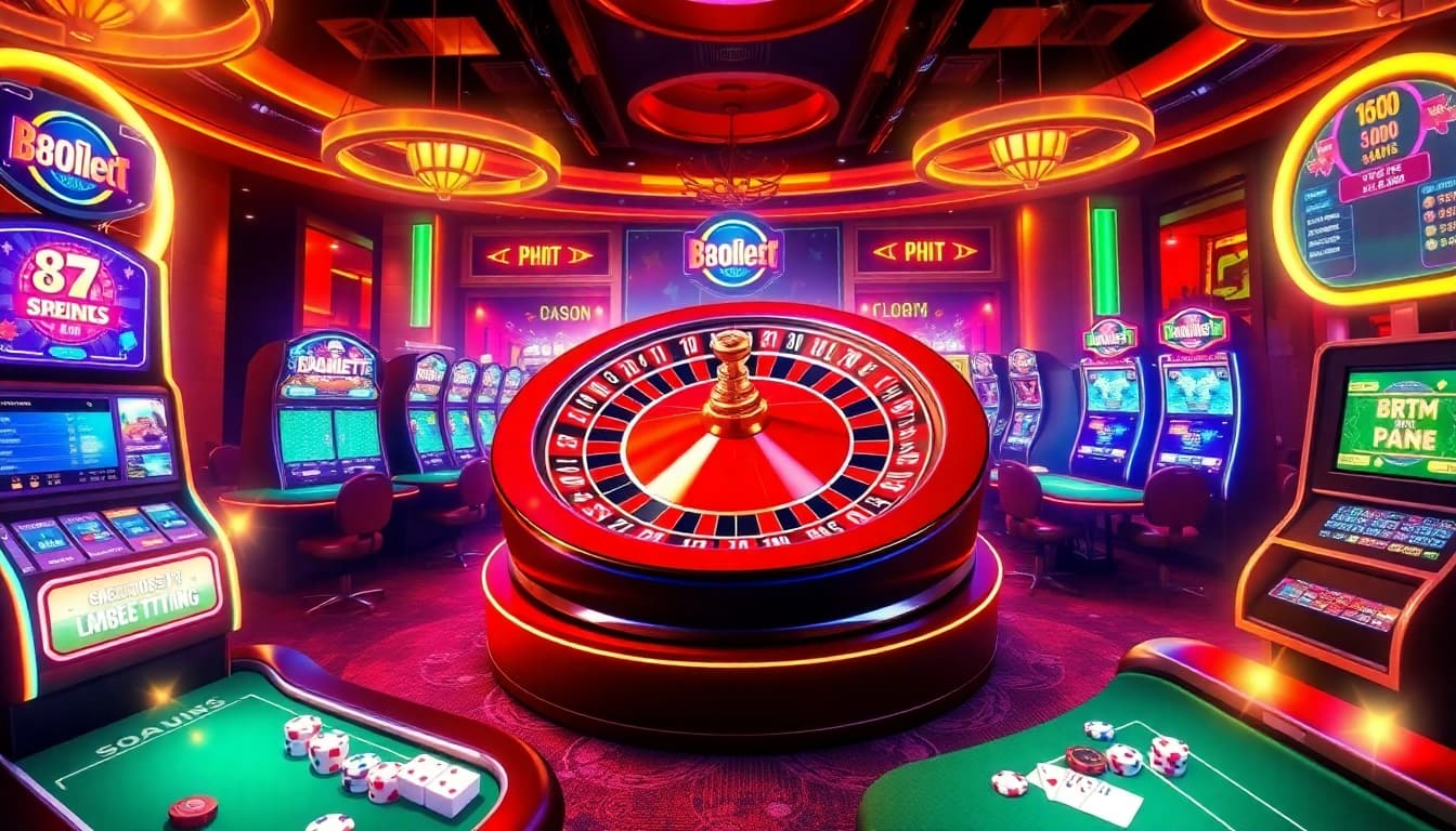 Experience the thrill of online gambling at 8kbet.bond/ with vibrant casino visuals.