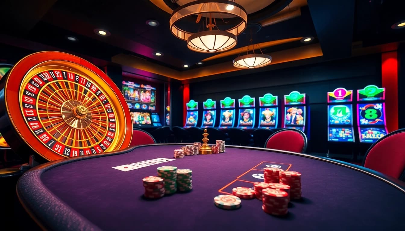 Experience high-stakes play at 789win2.us.com with a luxurious poker table and vibrant gaming atmosphere.
