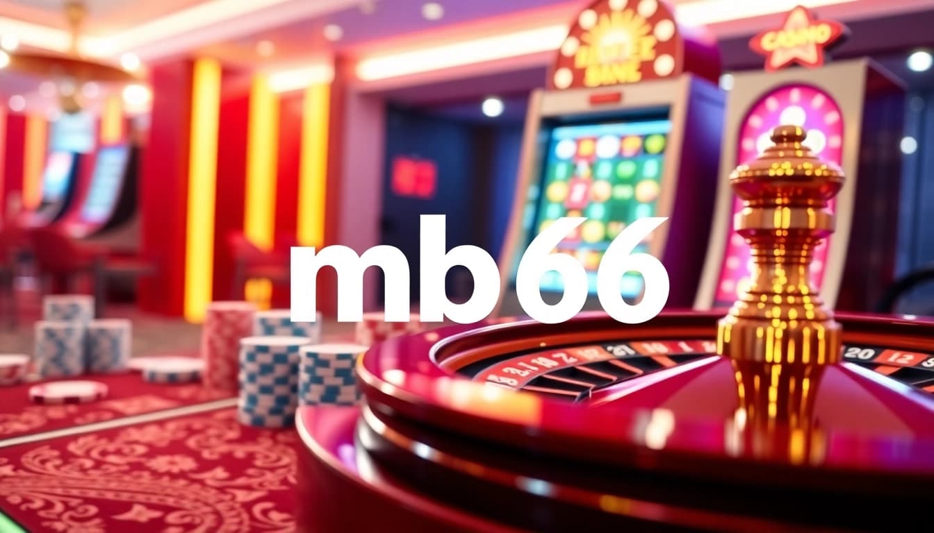 Experience the thrilling gaming action at MB66 with luxurious casino visuals and engaging online features.