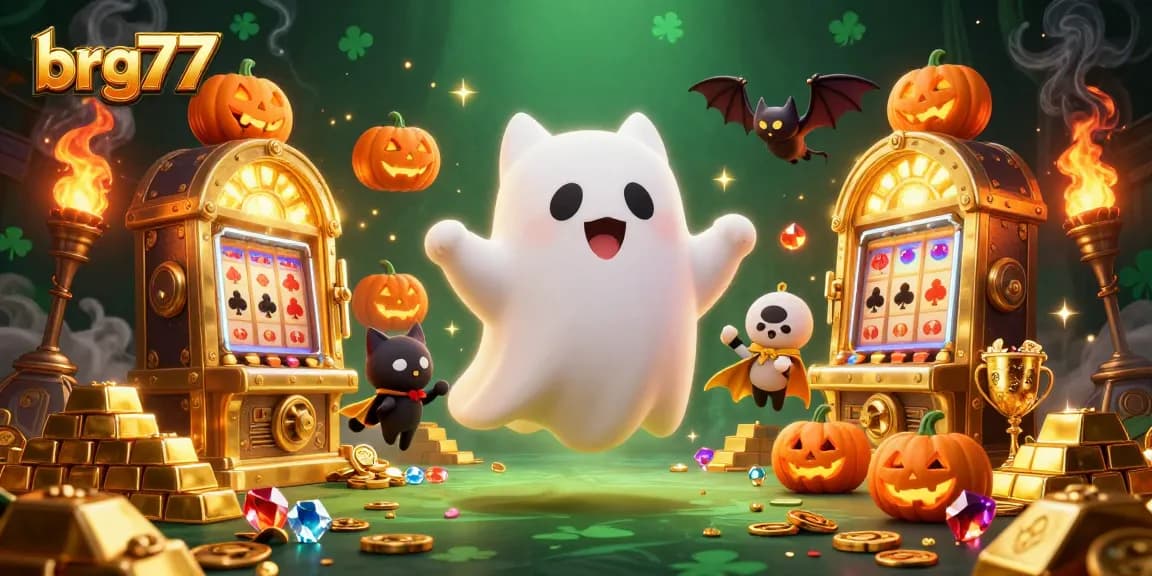 Spin the reels at brg77 with thrilling slot machines and playful ghostly companions.
