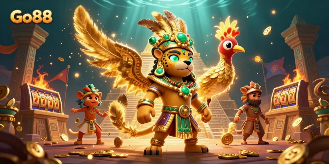 Experience thrilling gameplay at Go88 with dynamic slot elements and vibrant casino atmosphere.