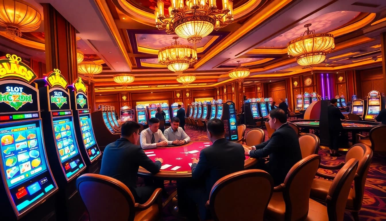 Play and win at slot gacor bonus besar with vibrant casino games and exciting atmosphere.