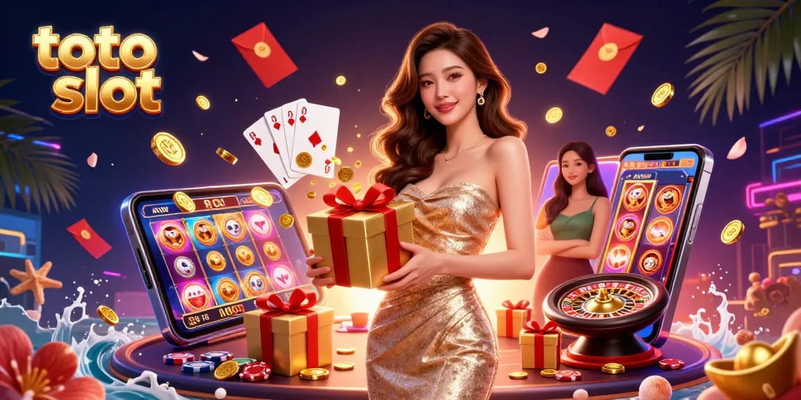 Menang besar dengan aksi toto slot terbaru di suasana kasino meriah dengan elemen yang berwarna-warni.