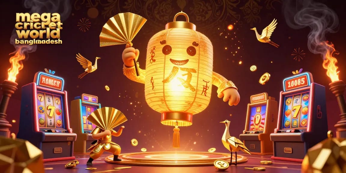 Mega Cricket World Bangladesh offers exciting casino gameplay featuring vibrant slot machines, dazzling characters, and lucky symbols.