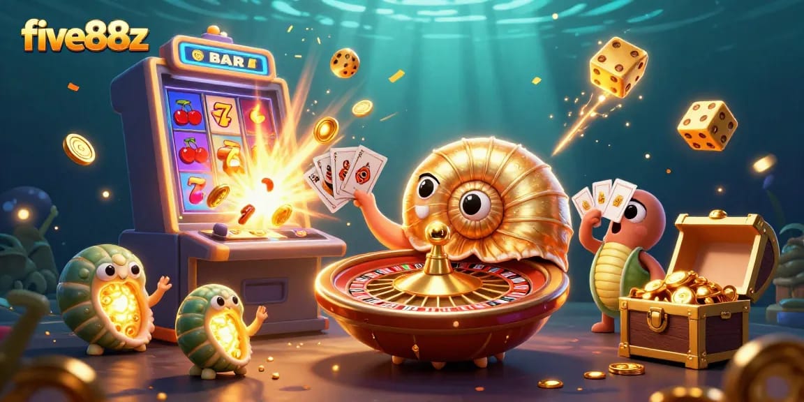 Engage in thrilling gameplay at five88z with vibrant casino scenes bursting with excitement.