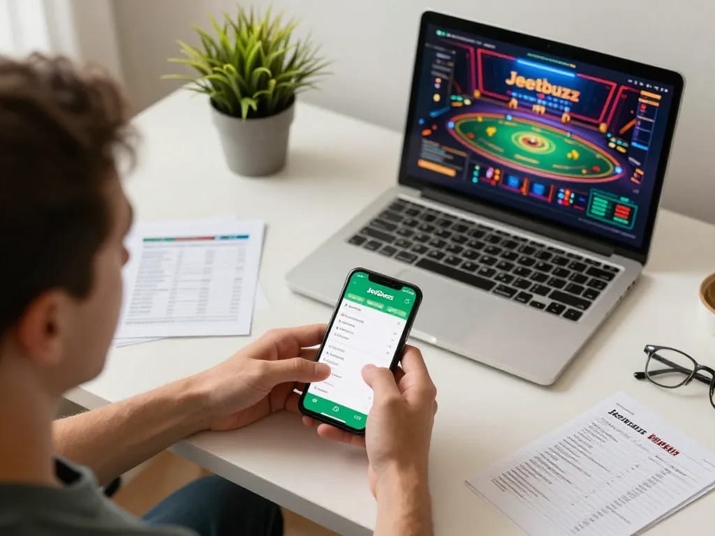 Engaging gameplay on the Jeetbuzz 88 app showing live betting and casino options, enhancing the online gambling experience.
