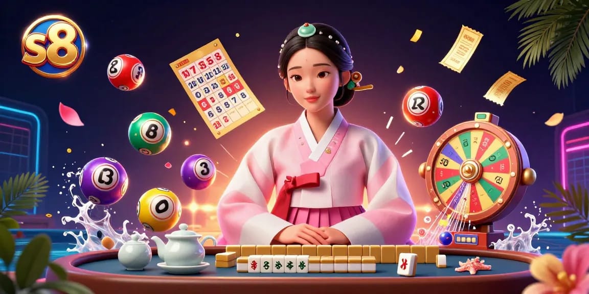 S8 offers an exciting online gaming experience with vibrant lottery balls and dynamic casino features.