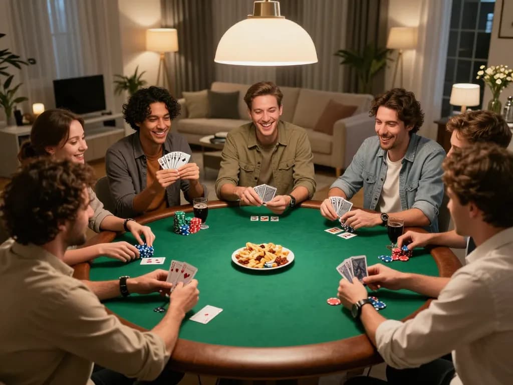 Experience casual poker excitement at C168's home game night with friends and laughter.