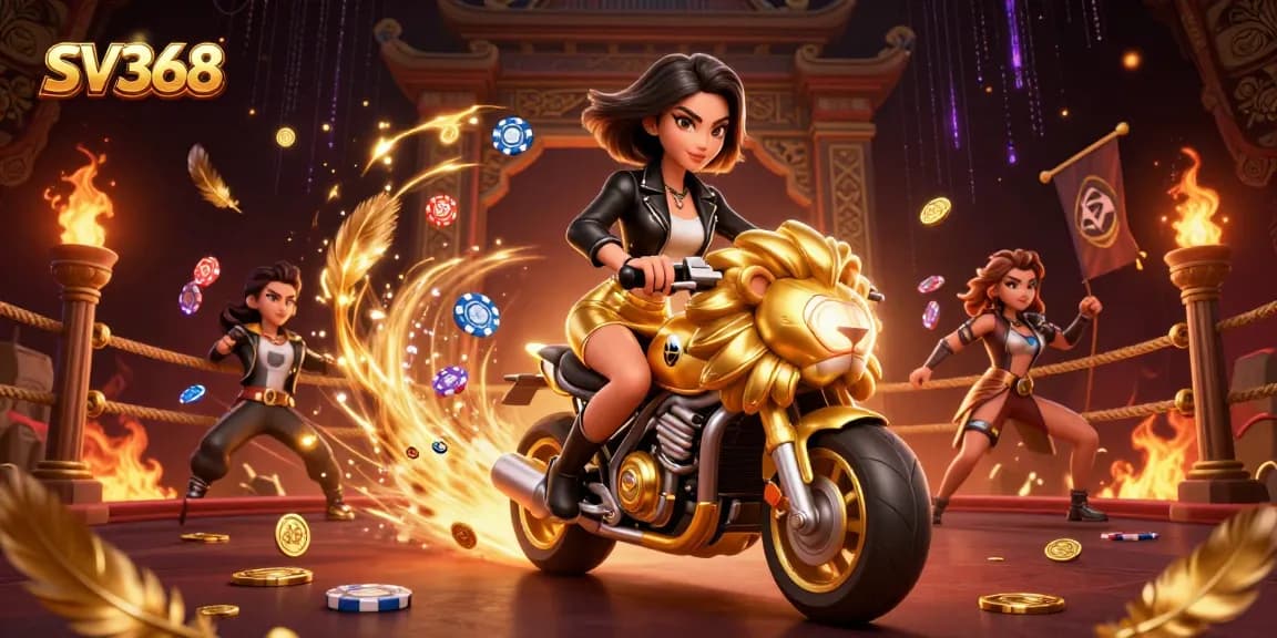 Experience thrilling action at SV368 with our glamorous Asian casino scene featuring dynamic elements.