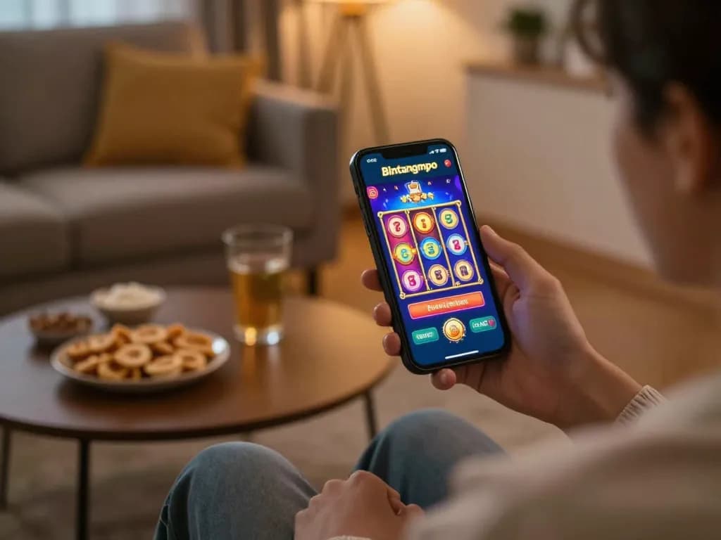Aplikasi Bintangmpo melibatkan pengguna dalam sesi permainan slot online di smartphone.