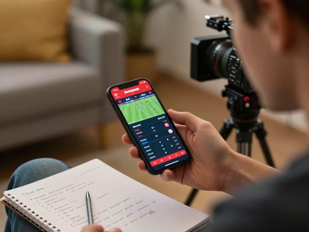 Engaging in sports betting on go8 via smartphone, tracking live odds and game stats