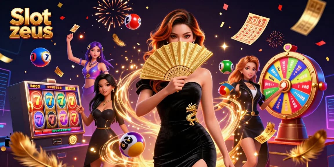Experience the vibrant excitement of Slot zeus with stunning visuals of casino reels and dynamic game elements.