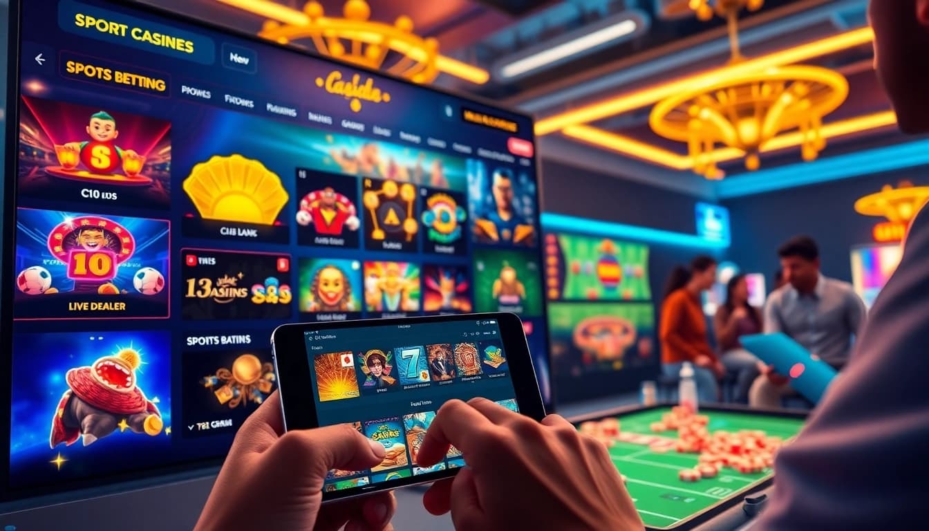 The digital interface of 33win, showcasing vibrant casino games and exciting betting options, inviting players to explore.