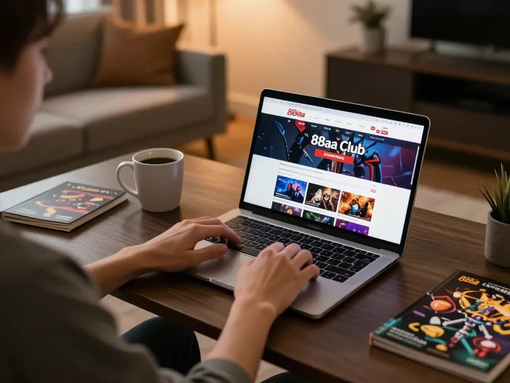 Play casino games at home with 88aa club on the screen and cozy atmosphere