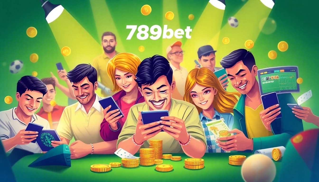 Players engaged in sports betting and casino games on 789bet, showcasing an exciting online gambling experience.