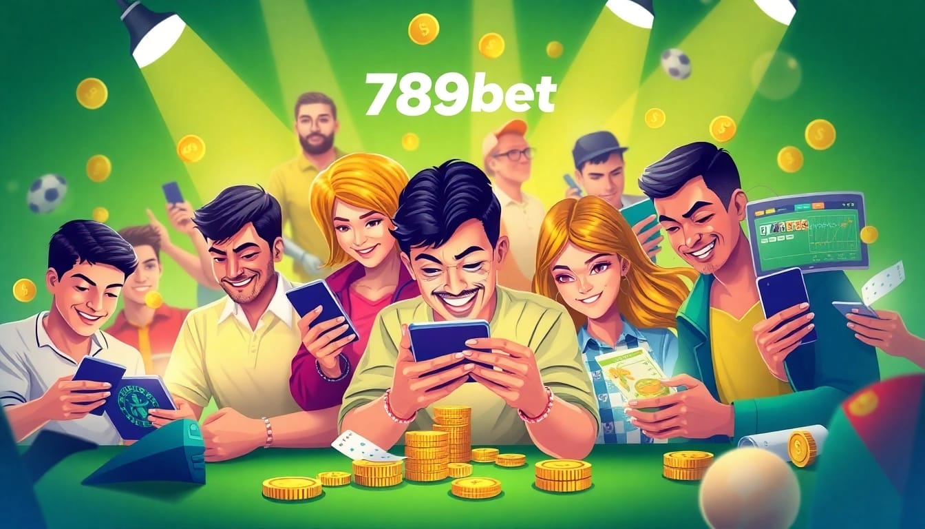 Players engaged in sports betting and casino games on 789bet, showcasing an exciting online gambling experience.