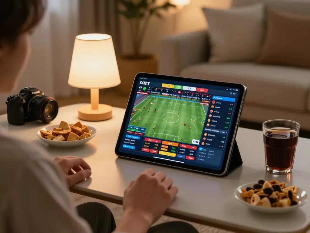 Placing bets on tip88 with excitement during an online sports game.