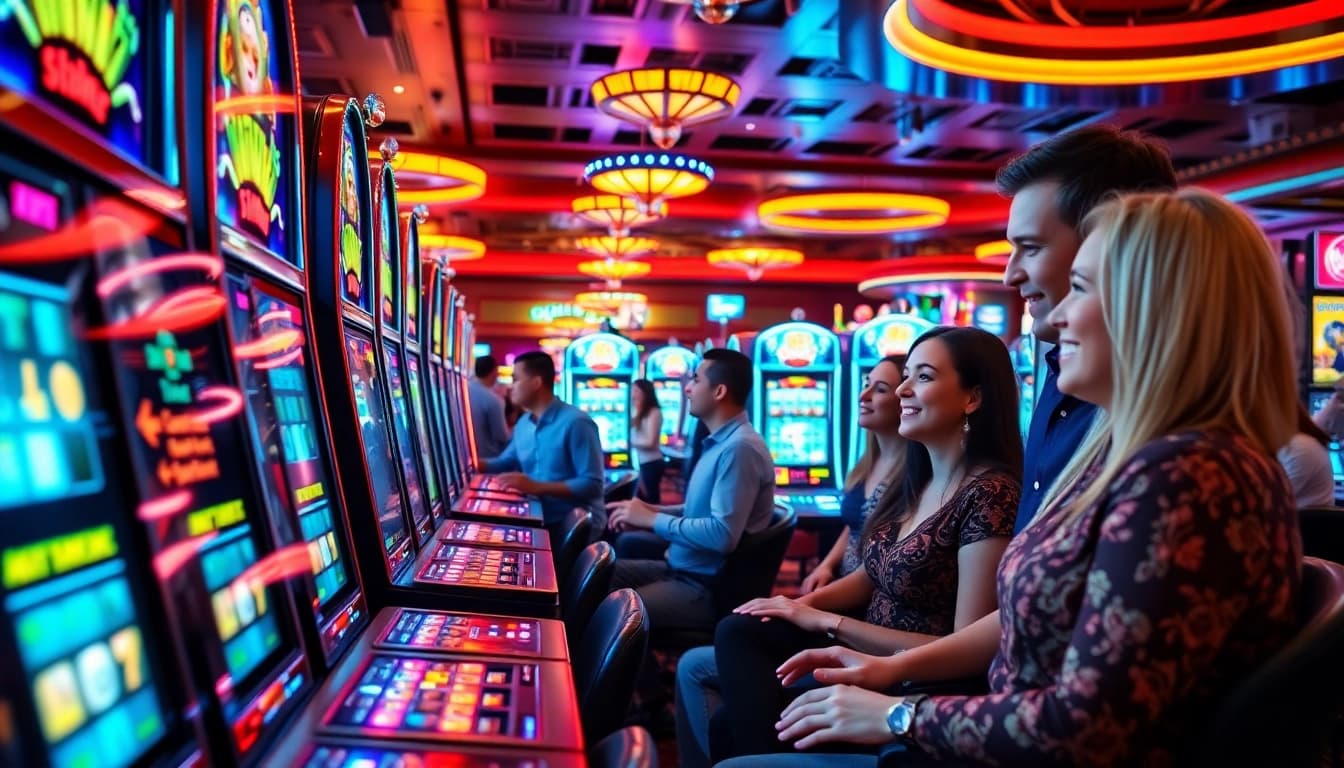 Menangkan slot online gacor mudah menang di atmosfer kasino yang enerjik dan penuh warna.