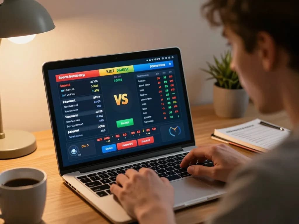 rr88 player engaged in sports betting online, showcasing real-time odds and excitement.