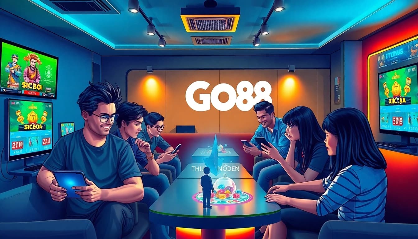 Exciting online gaming experience at https://go88.bio/ featuring diverse players and vibrant games.