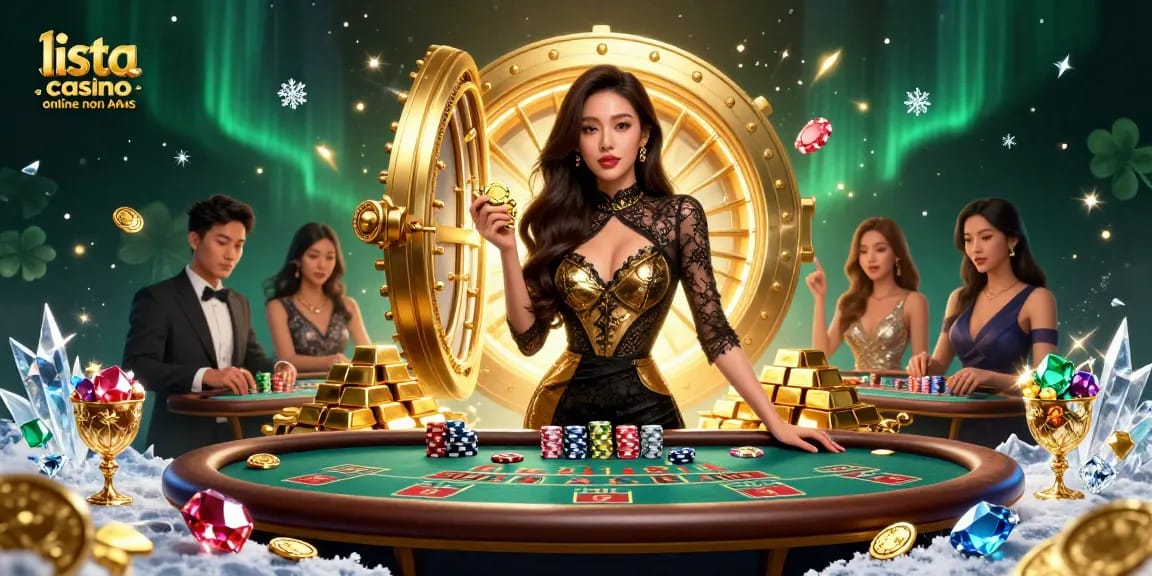 Gioca a lista casino online non AAMS con fiches dorate di alto valore in una scena di casinò glamour.