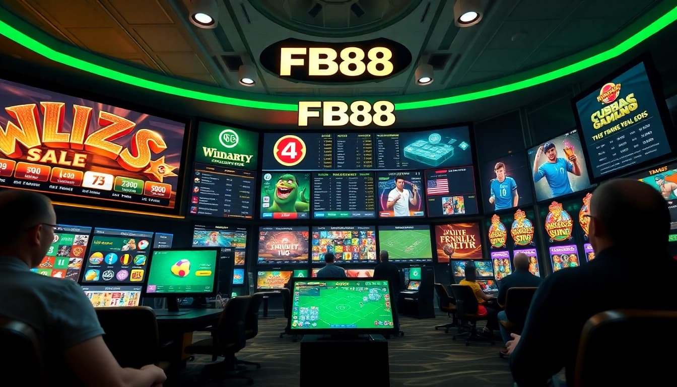 FB88 online gambling platform showcasing diverse betting options and engaging user interface.