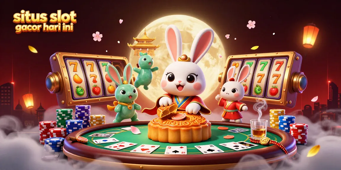 Play exciting games on situs slot gacor hari ini with vibrant slot reels and poker chips in action.