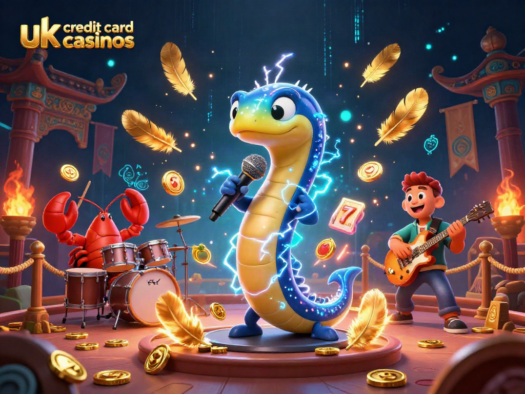 Experience the exciting action at uk credit card casinos through a lively underwater DJ performance.
