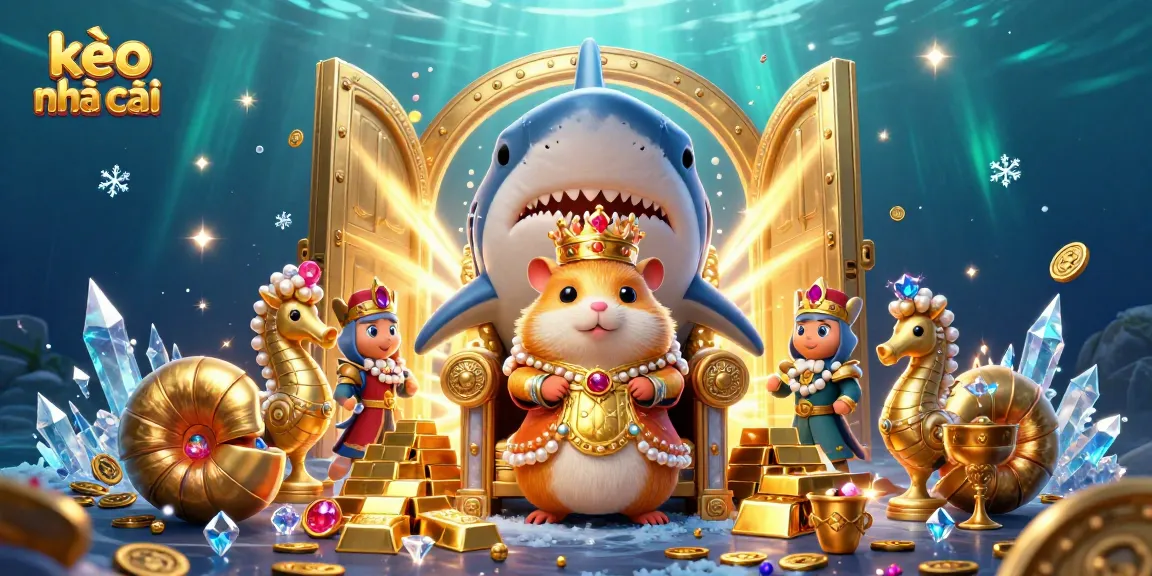 Experience thrilling action and winning strategies with kèo nhà cái in this vibrant underwater treasure scene.