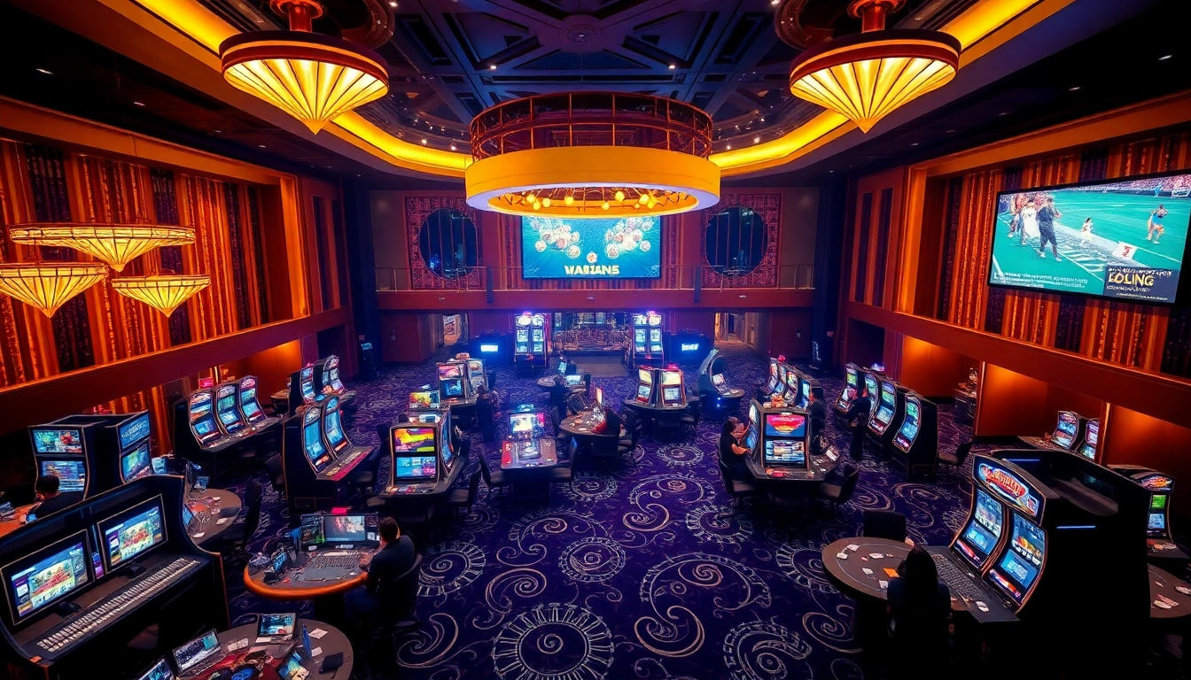 Discover the excitement at 69VN's online casino with gaming tables and vibrant atmosphere.
