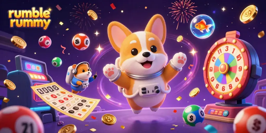 Experience thrilling gameplay with the Rumble Rummy app, featuring engaging characters and exciting cash rewards.
