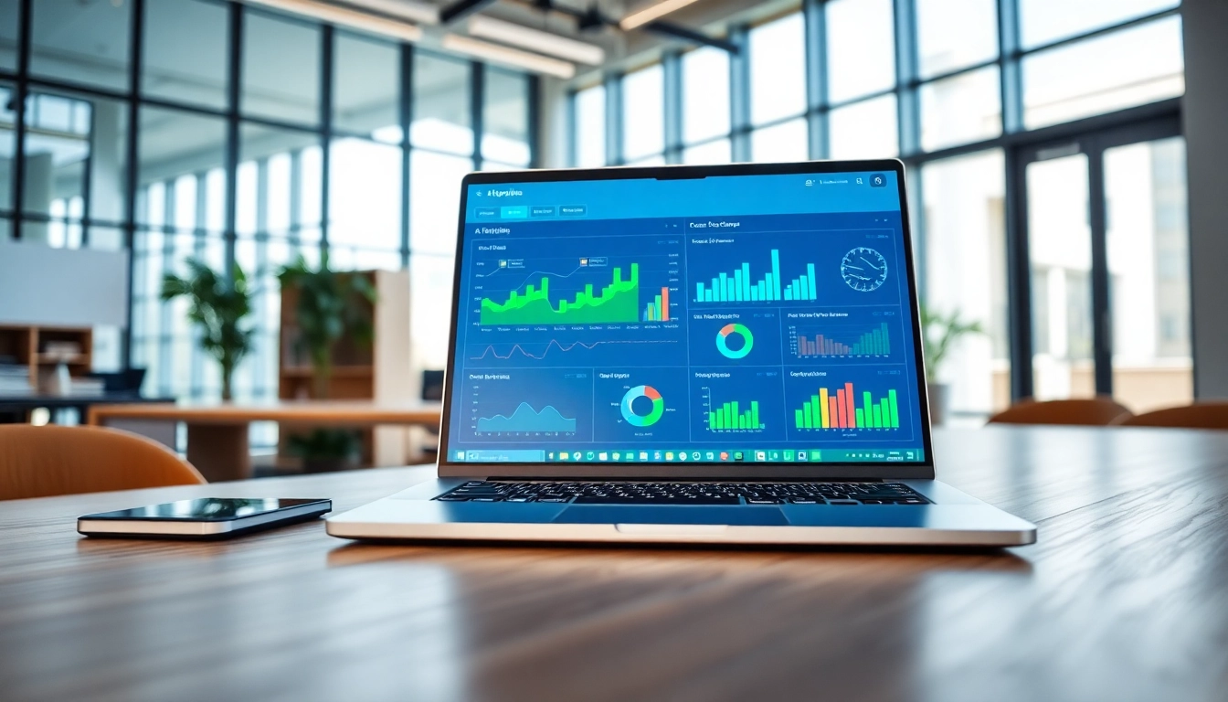 Engaging view of supply chain AI software interface in a modern office, showcasing innovative features.