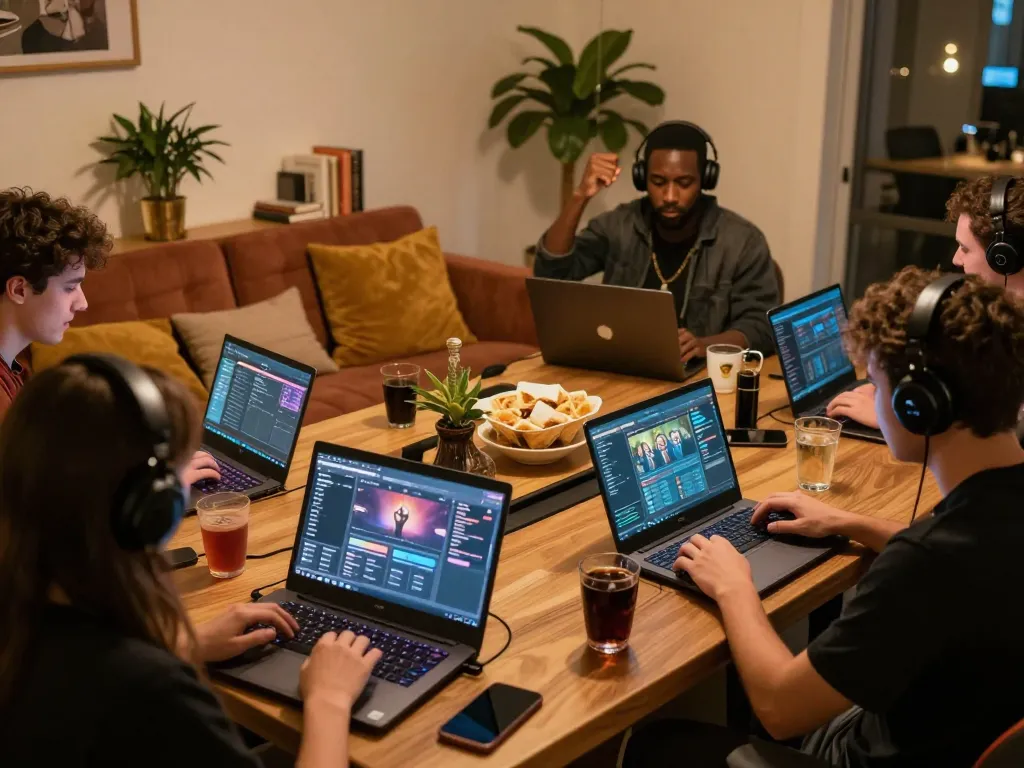 Players enjoying a thrilling online gaming experience on 79club, celebrating wins and engaging with the platform.