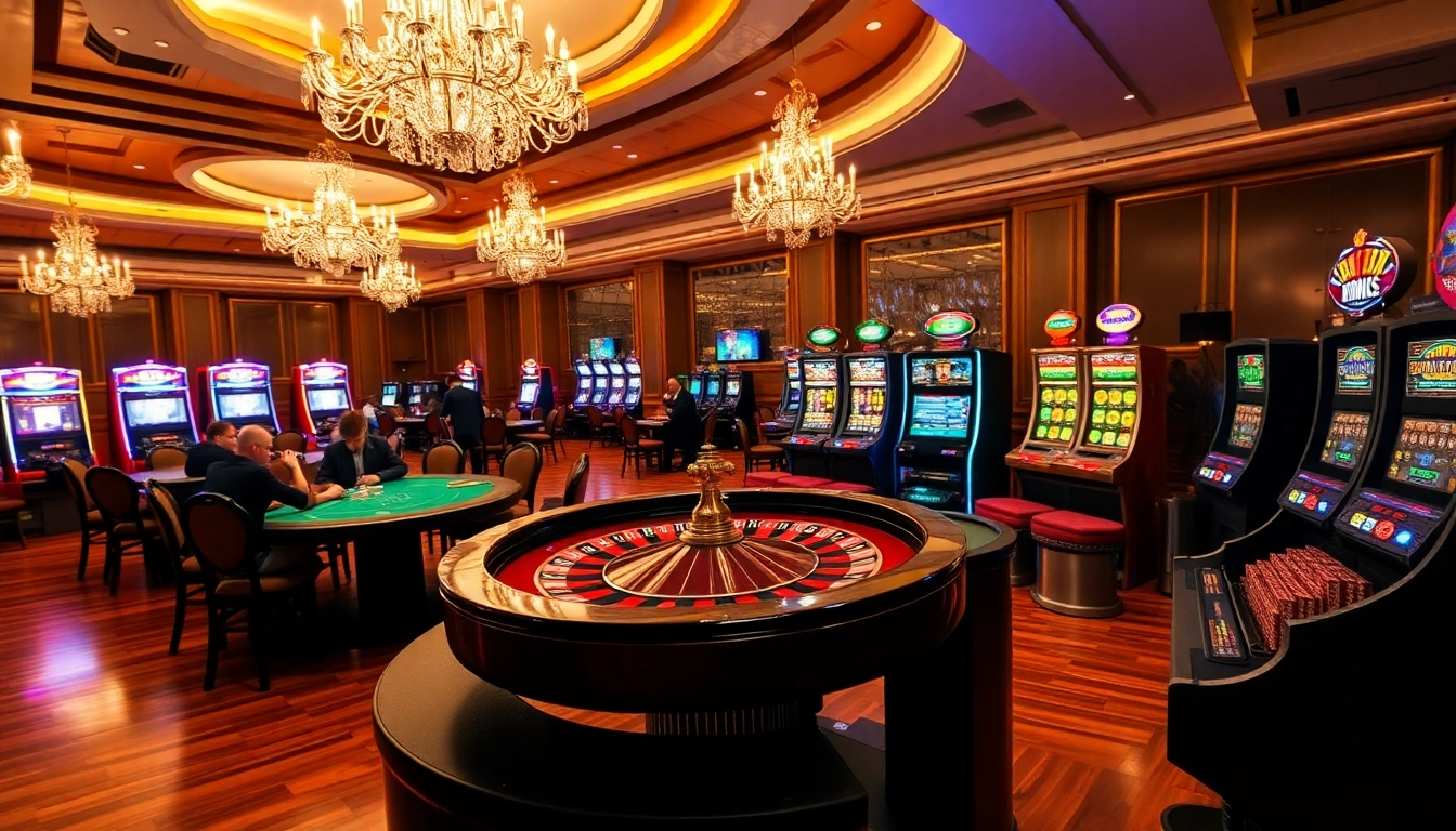 Experience the thrill of gambling with a lively casino scene showcasing kqbd and action-packed games.