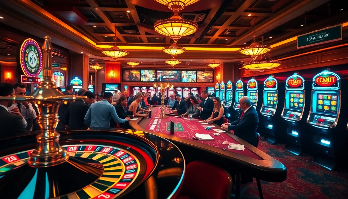 Experience thrilling gameplay at 555win1.it.com with vibrant casino atmosphere and engaged players.